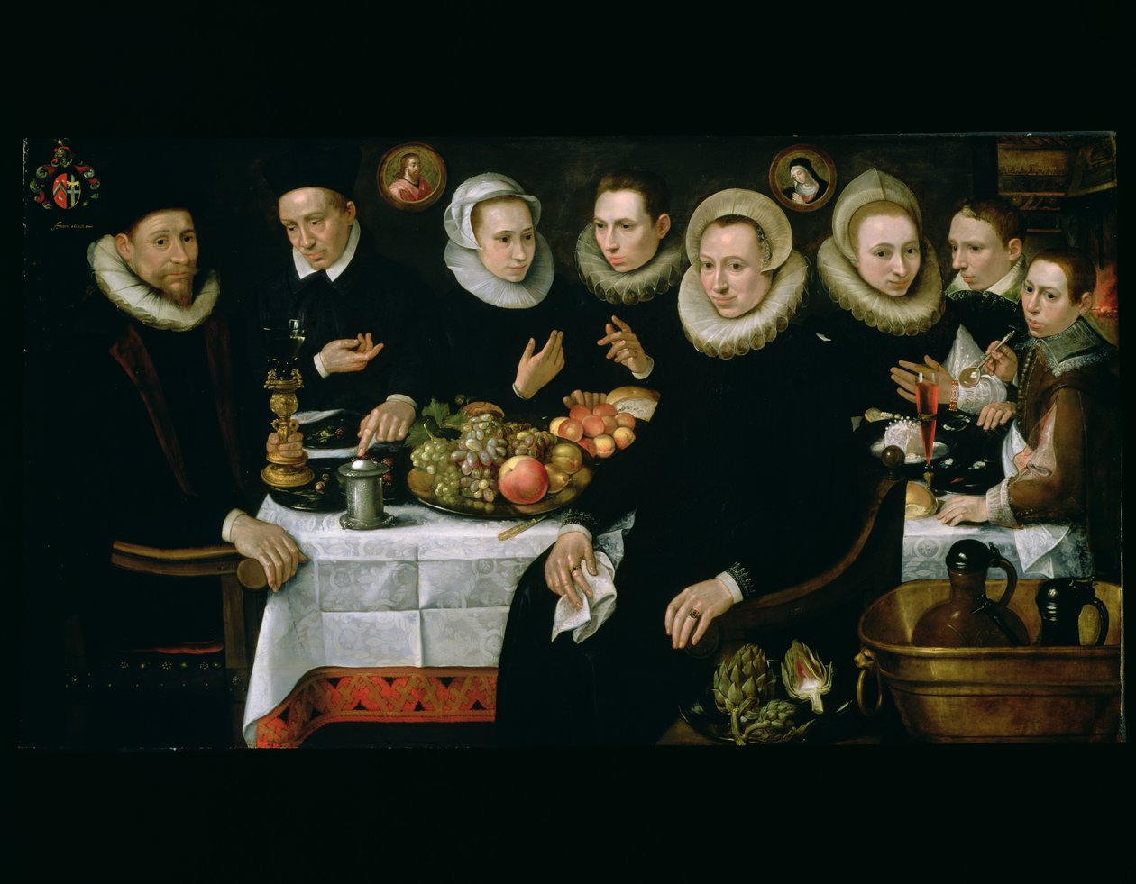 Familien til Adrien de Witte (1555-1616) 1608 af Hieronymus Francken