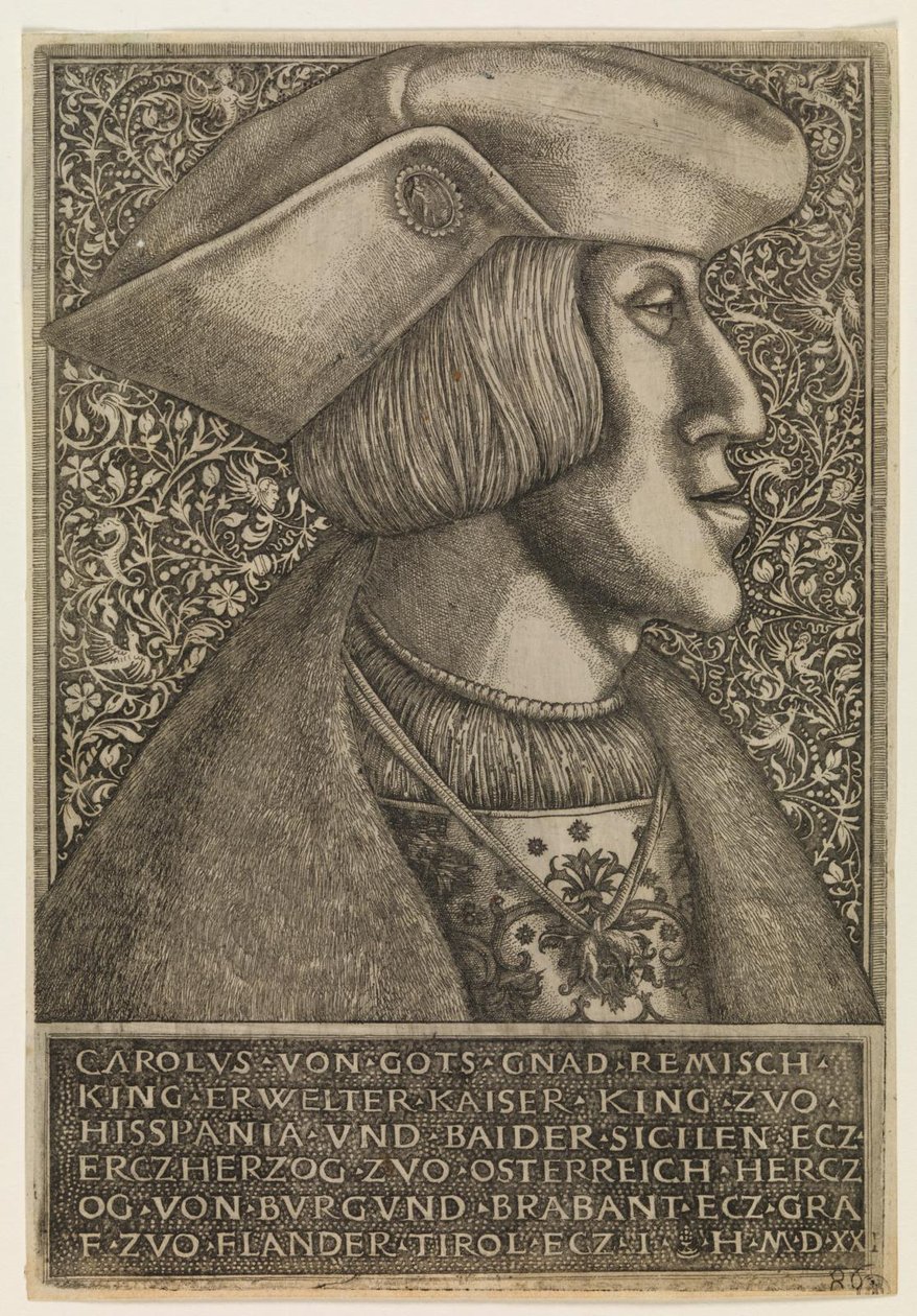 Karl V, tysk kejser af Hieronymus Hopfer