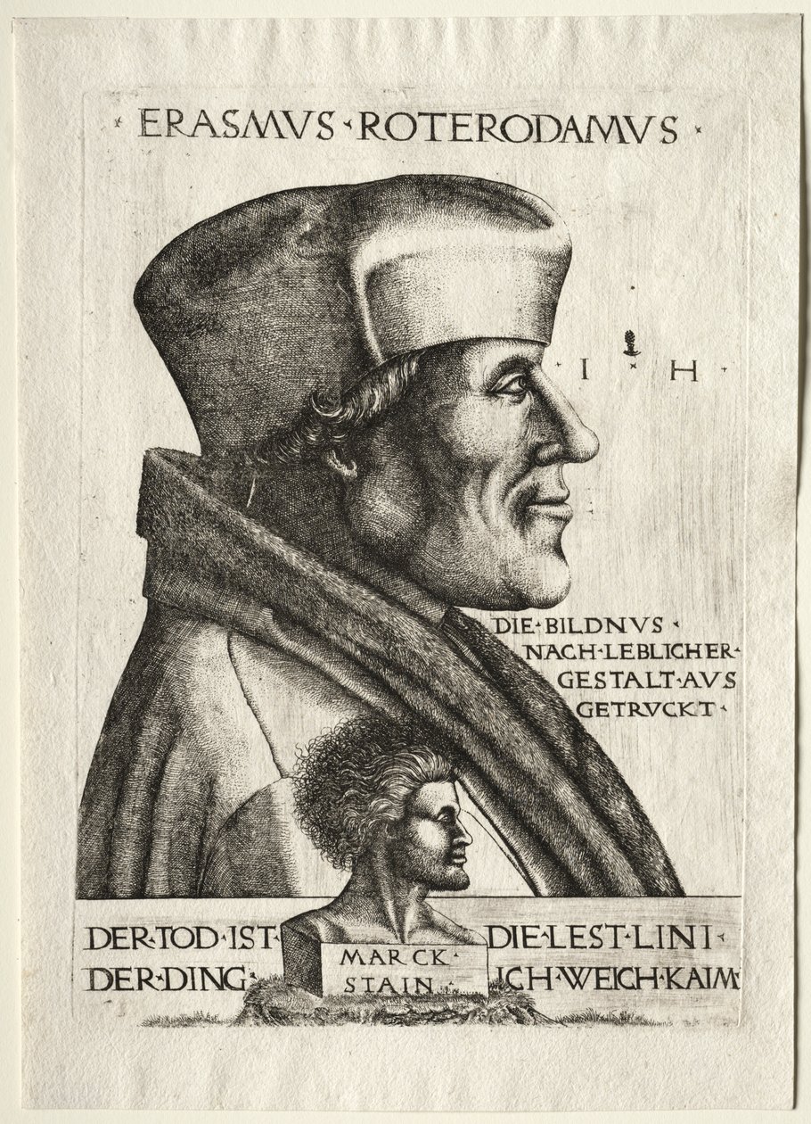 Erasmus af Rotterdam af Hieronymus Hopfer