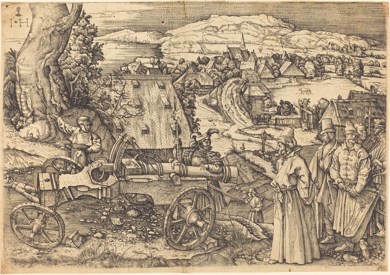 Den store kanon af Hieronymus Hopfer after Albrecht Dürer