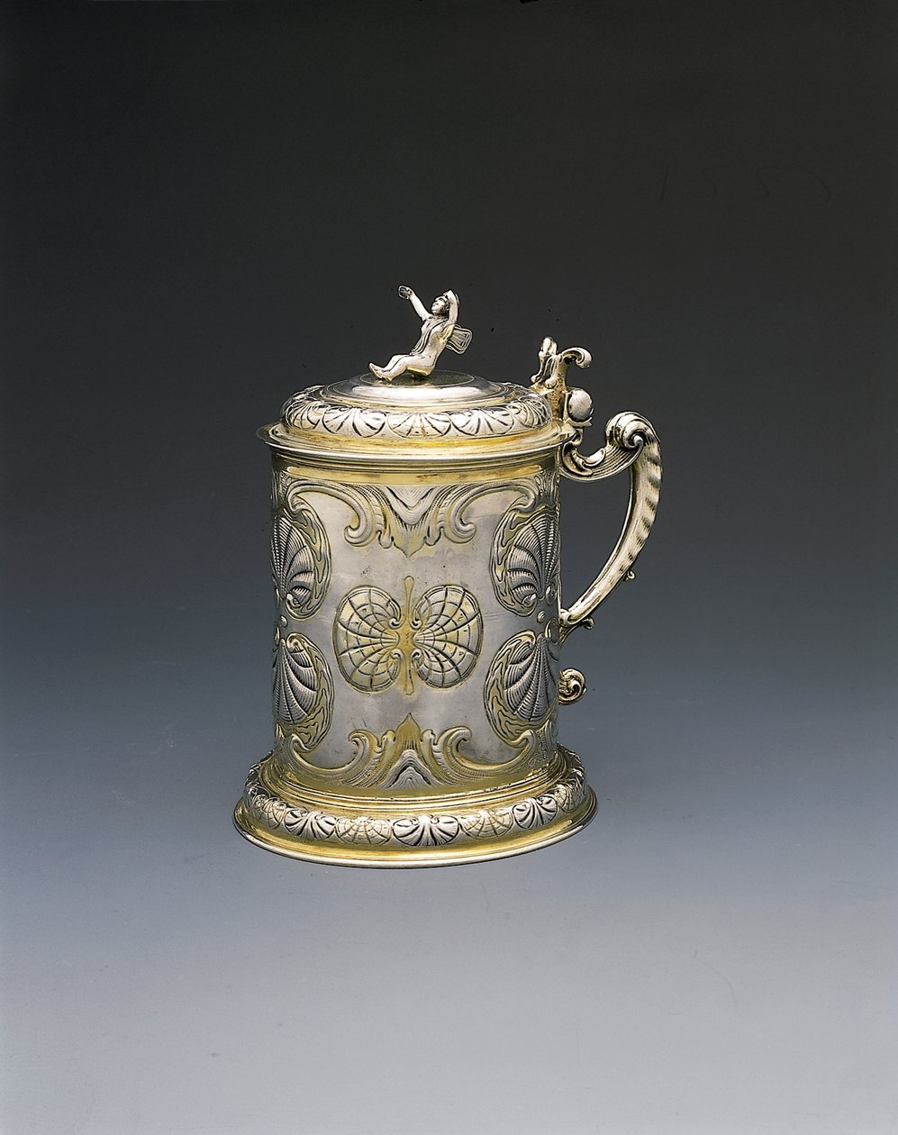 Tankard, Danzig, ca. 1700 (pakke forgyldt sølv) af Hieronymus II Holl