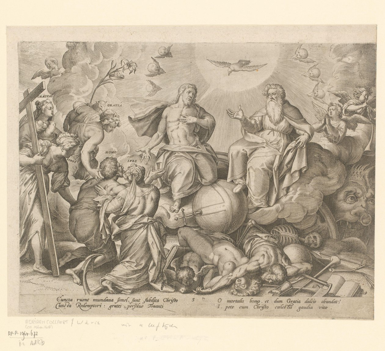 Sidste dom The Four Ages of Man and Death (serietitel) af Hieronymus Wierix