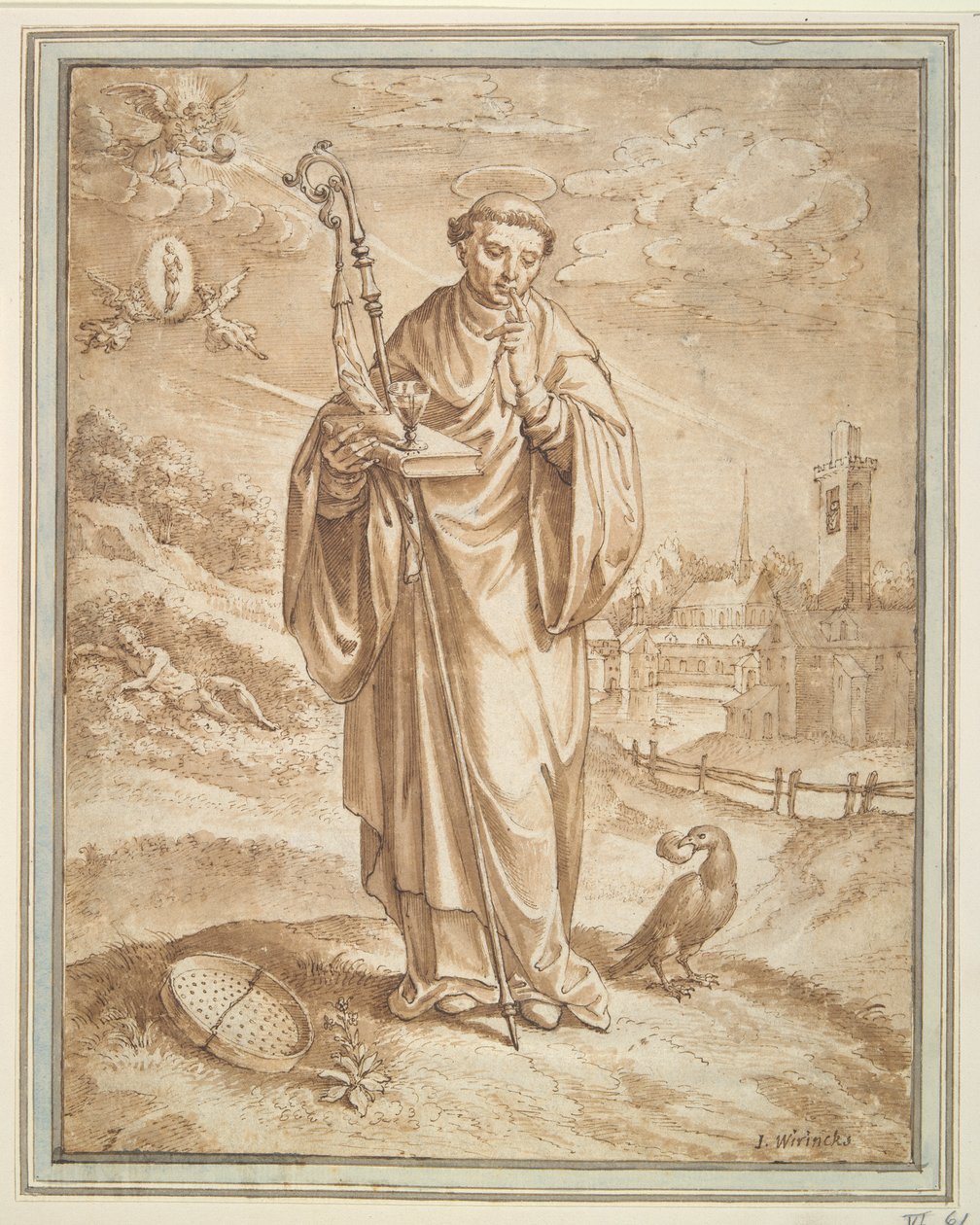 Sankt Benedikt af Hieronymus Wierix