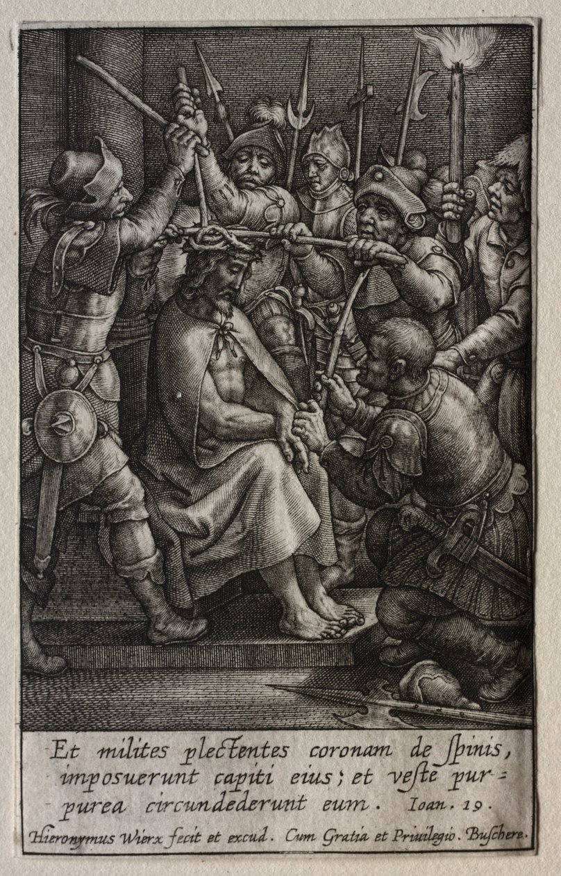 The Passion: The Crowning with Thorns af Hieronymus Wierix