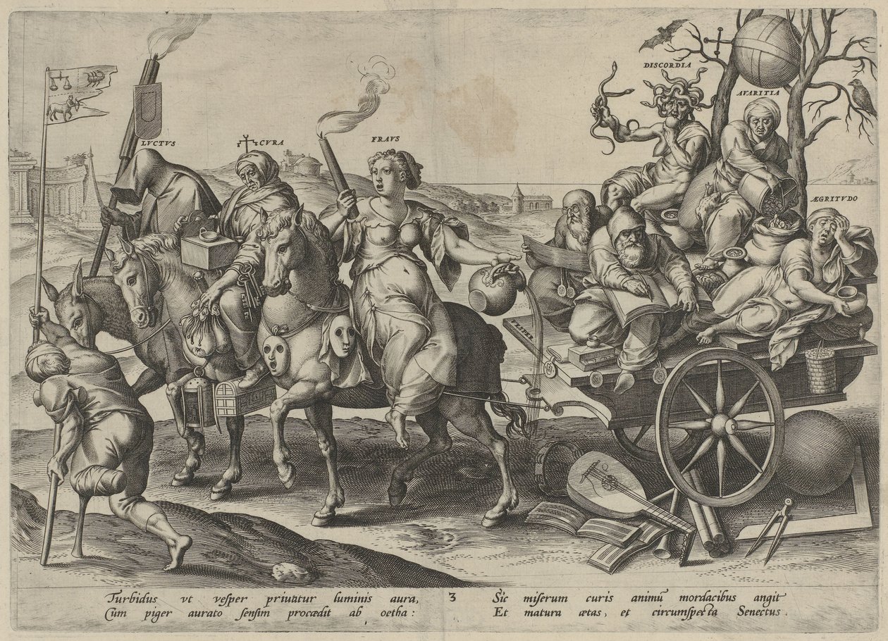 modenhed The Four Ages of Man and Death (serietitel) af Hieronymus Wierix