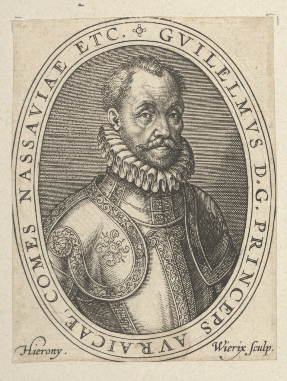 Vilhelm den Tavse, slutningen af det 16.-begyndelsen af det 17. århundrede (gravering) af Hieronymus or Jerome Wierix