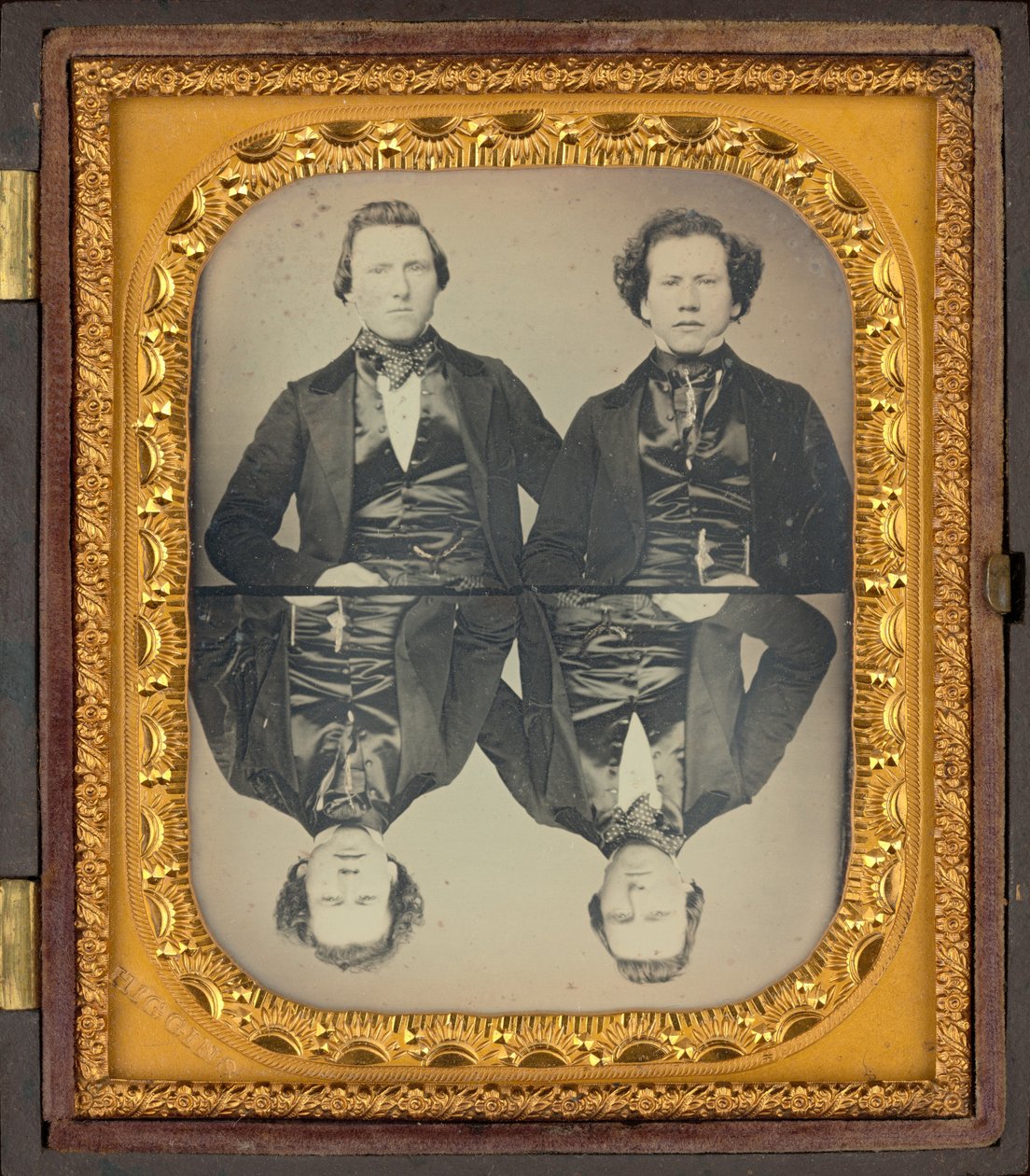 Portræt af to mænd,ca. 1850 (foto) af Higgins