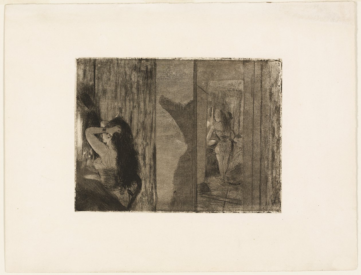Skuespillerinder i deres omklædningsrum af Hilaire Germain Edgar Degas