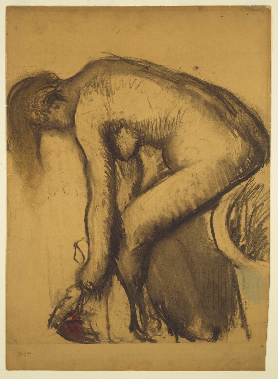 Efter badet (kvinde tørrer sine fødder) af Hilaire Germain Edgar Degas