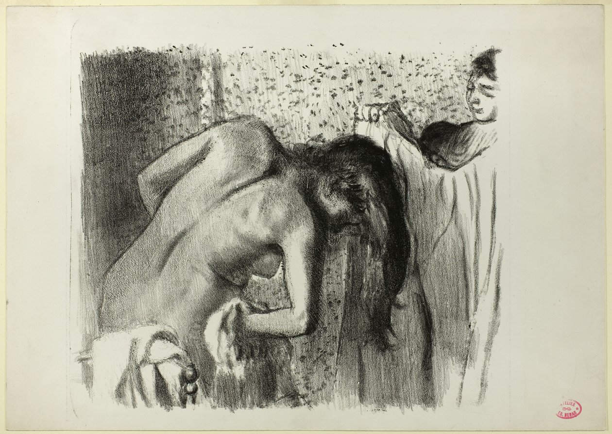 Efter badet (stor version) af Hilaire Germain Edgar Degas