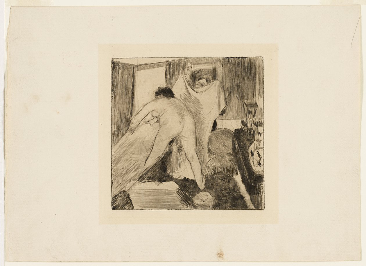 Forlader badet af Hilaire Germain Edgar Degas