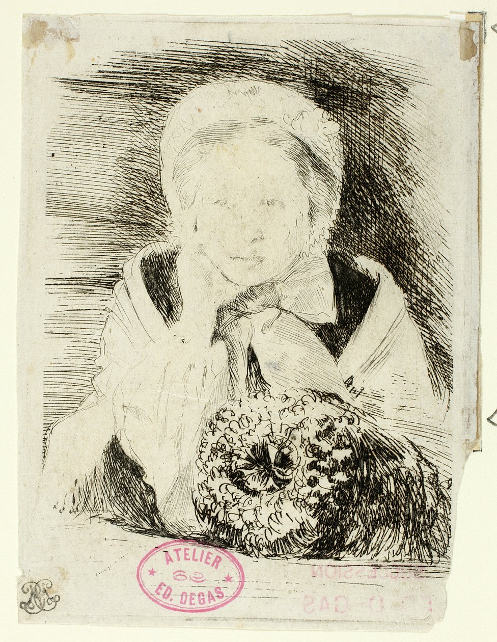 Marguerite Degas, kunstnerens søster af Hilaire Germain Edgar Degas