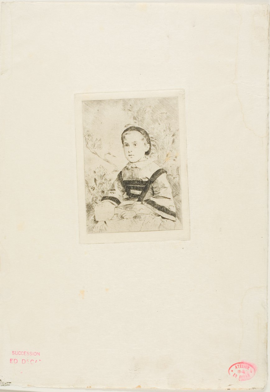 Mlle. N. Wolkonska, anden tallerken af Hilaire Germain Edgar Degas