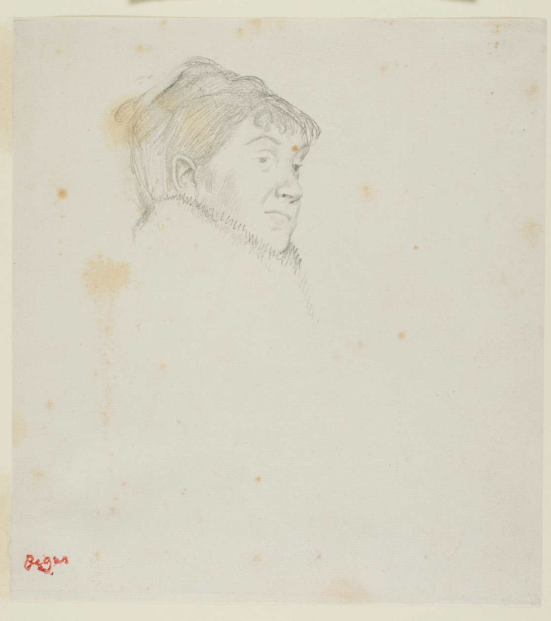 Portræt af Madame Dietz-Monnin (tidligere Kvindehoved) af Hilaire Germain Edgar Degas