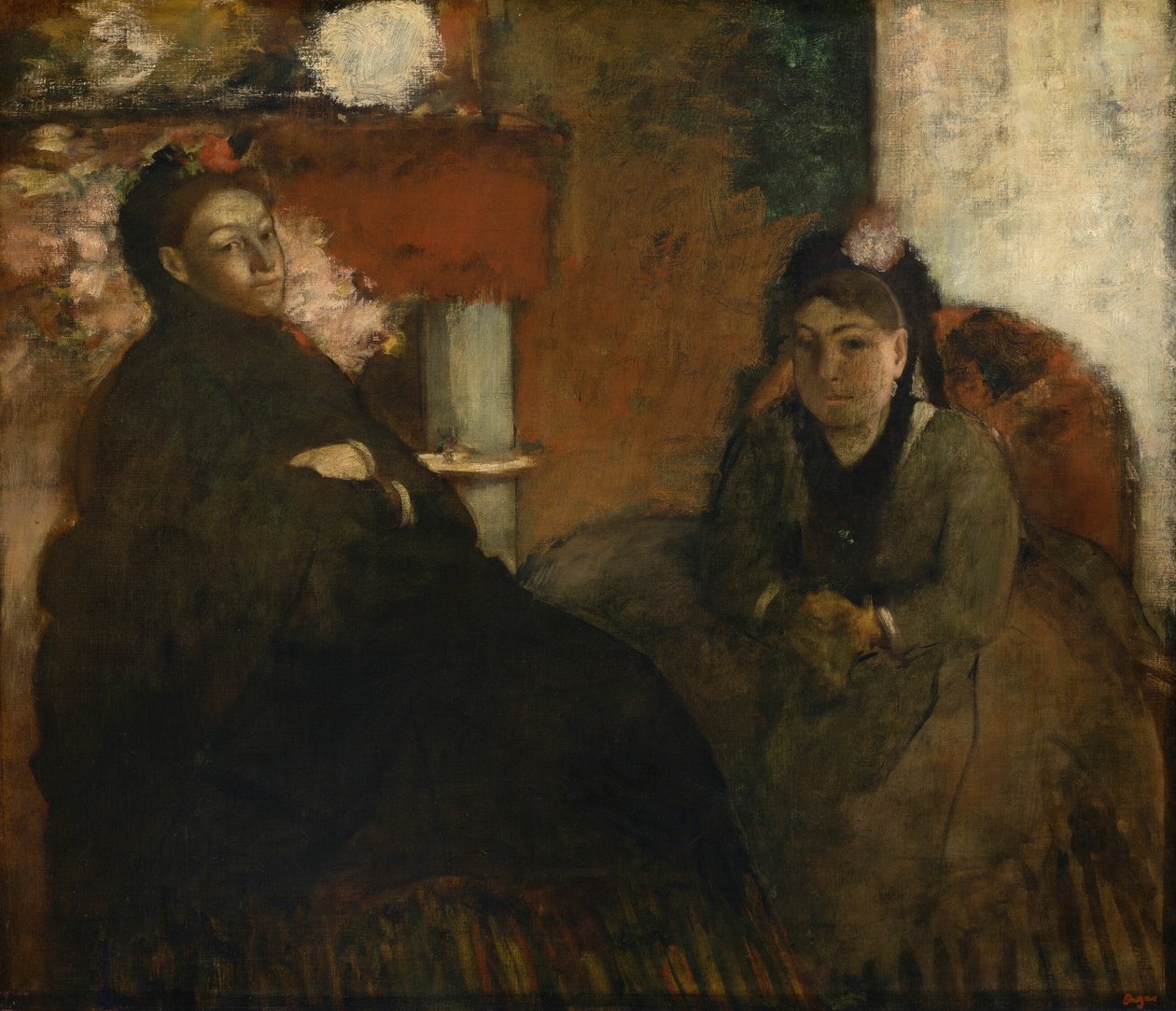Portræt af fru Lisle og fru Loubens af Hilaire Germain Edgar Degas