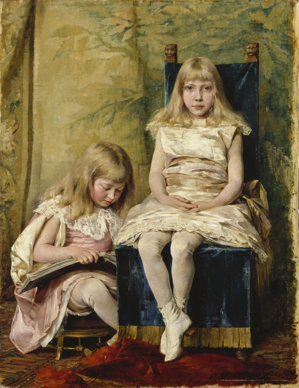Hildegard og Alfhild Tamm, 1882 af Hildegard Katerina Thorell