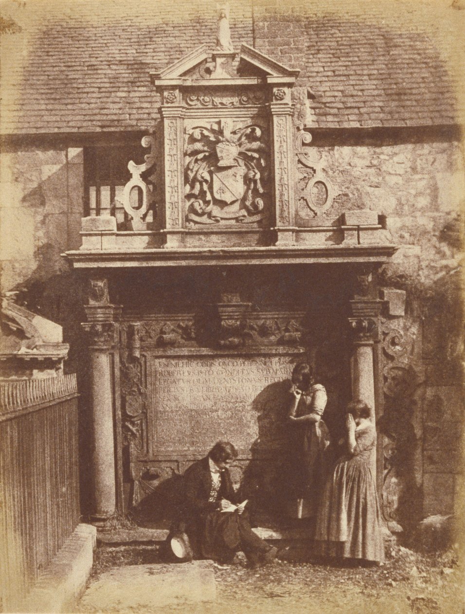 Greyfriars kirkegård, Dennistoun -monumentet med D. O. Hill og hans nieser af Hill and Adamson