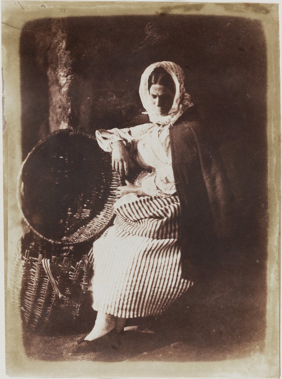 Elizabeth Johnstone, siddende Newhaven Fishwife af Hill and Adamson