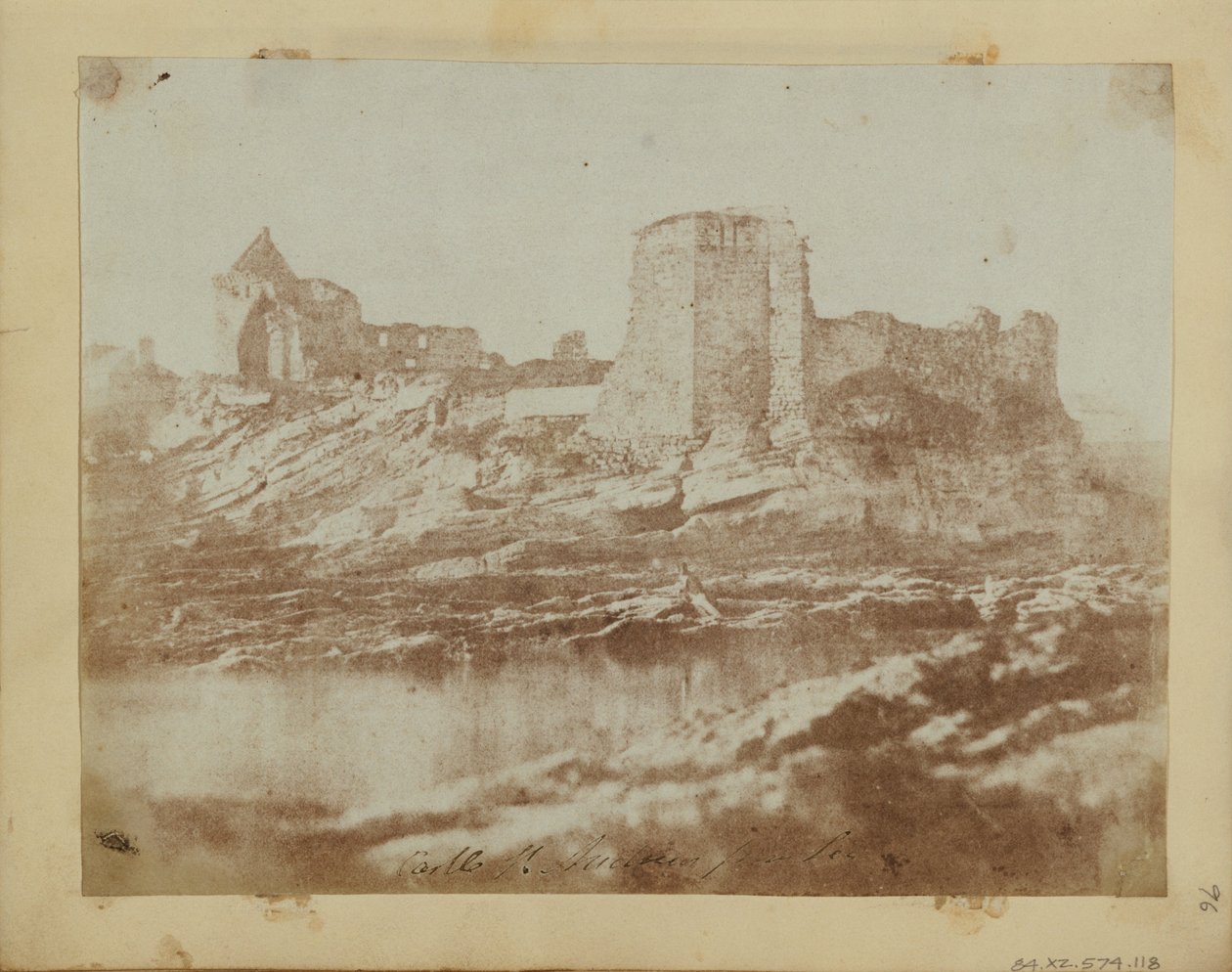 St. Andrews Castle fra nordvest. af Hill and Adamson