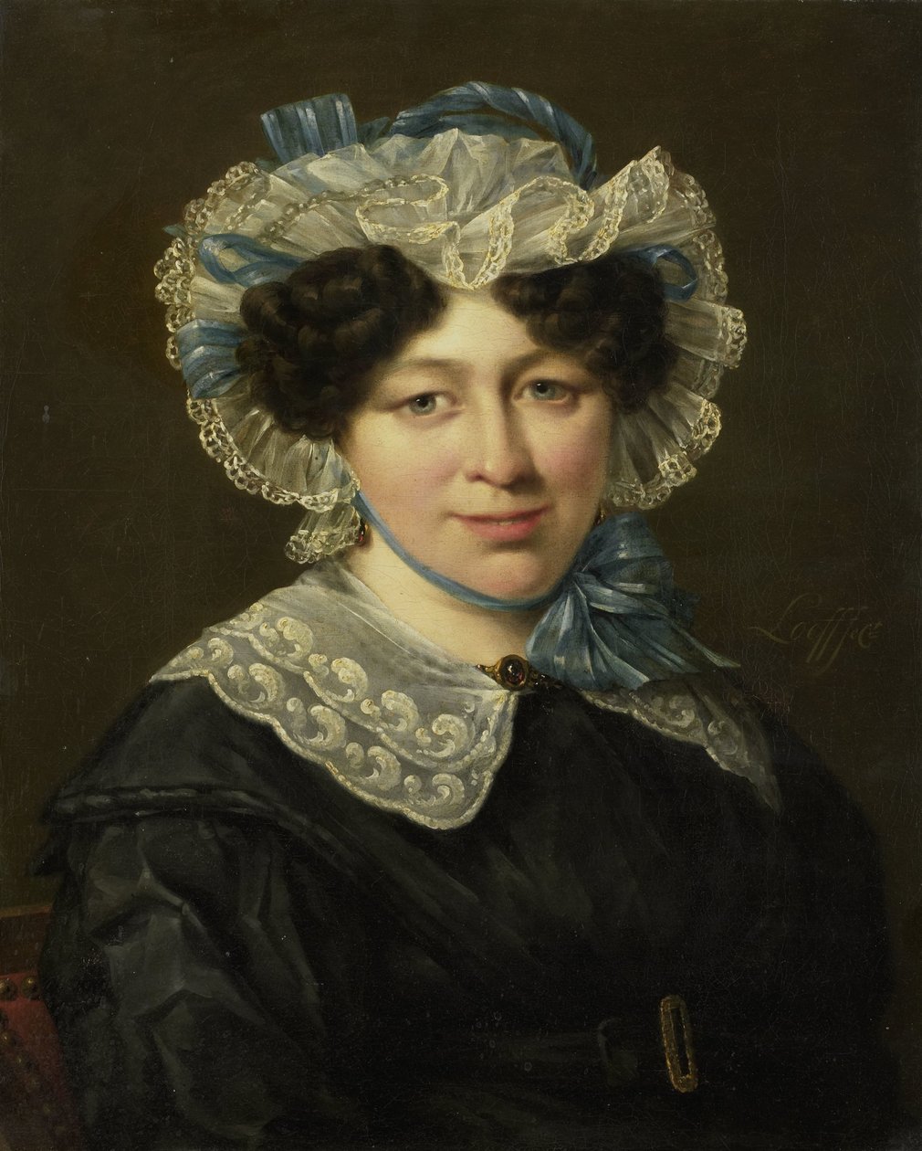 Portræt af Maria Adriana van der Sluys, Hustru til Hermanus Martinus Eekhout af Hillebrand Dirk Loeff