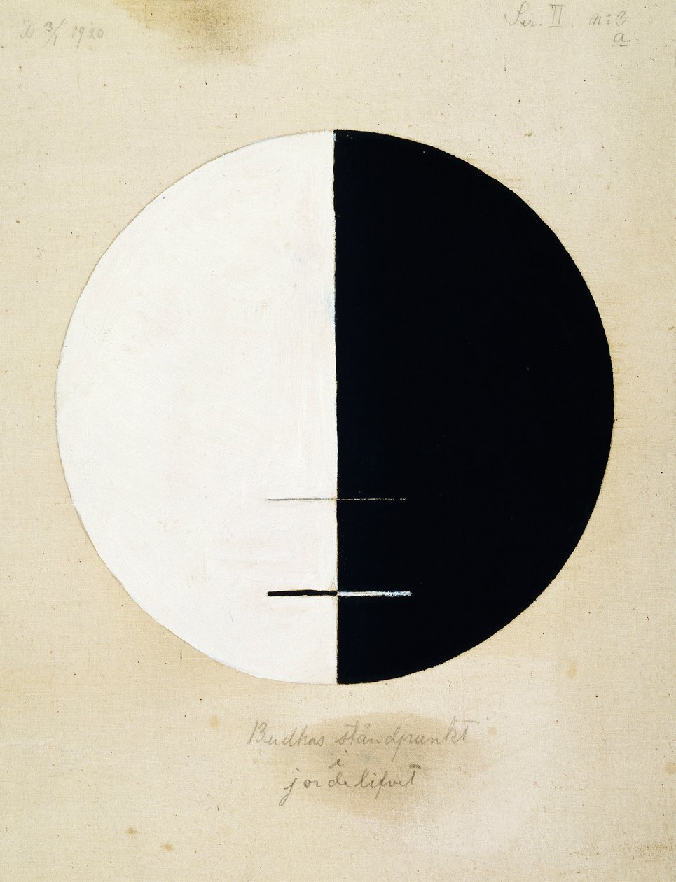 Buddhas standpunkt i det jordiske liv, nr. 3a af Hilma af Klint