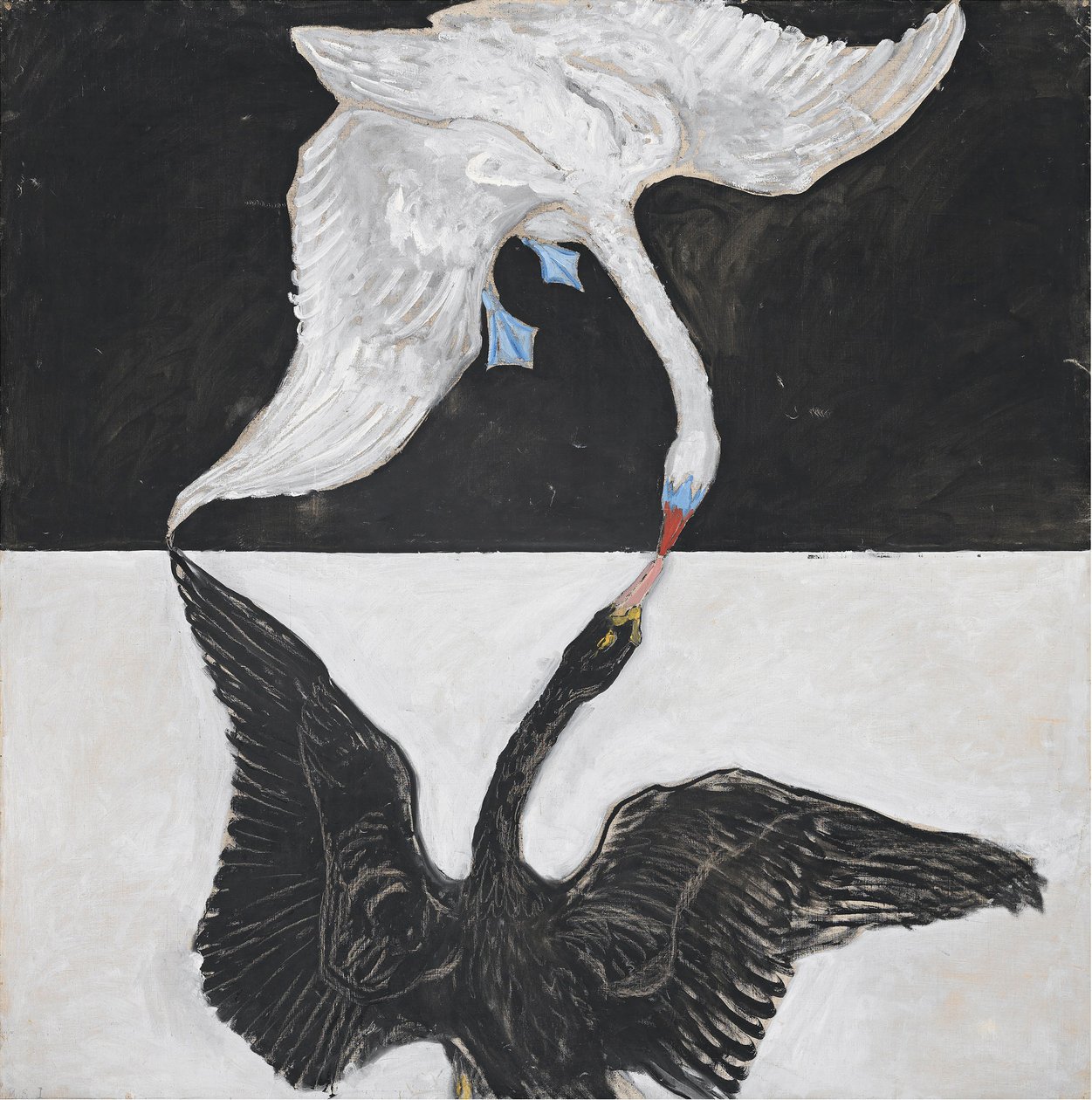 Gruppe IX/SUW, nr. 1, Svanen, nr. 1 af Hilma af Klint