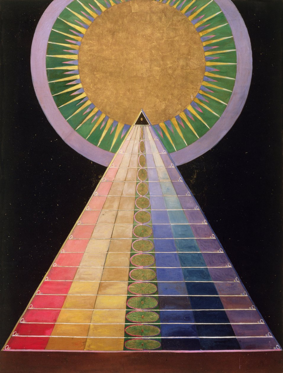 Uden titel nr. 1 fra en række altermalerier, 1915 af Hilma af Klint