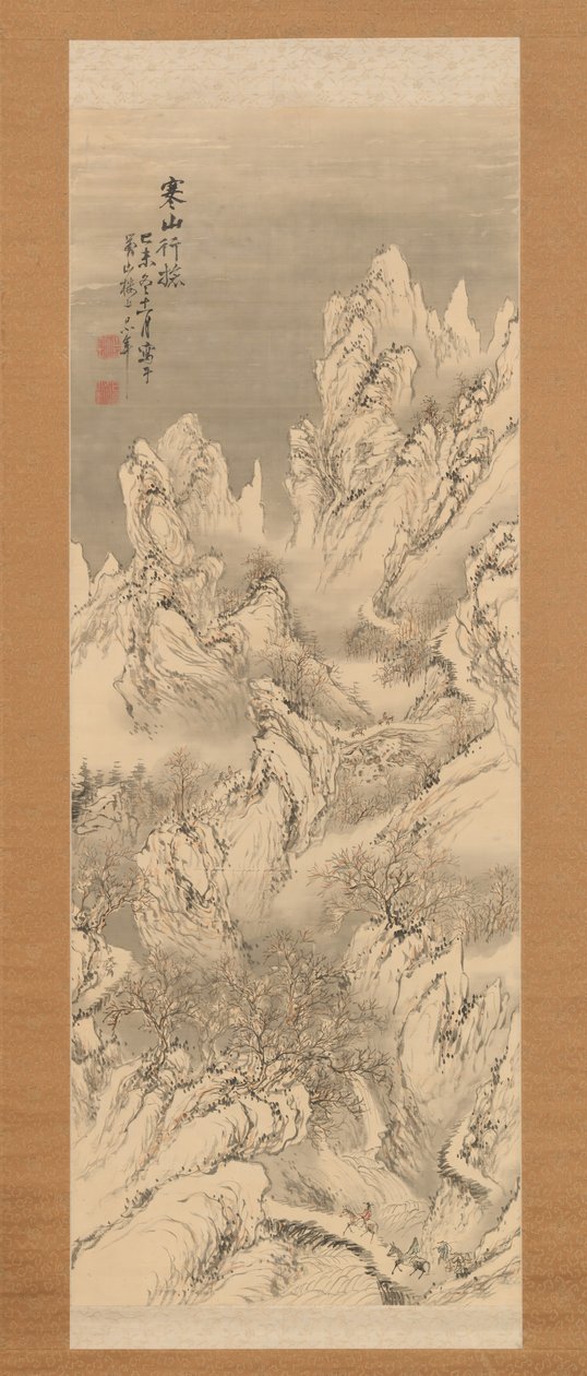 Rejsende i Cold Mountains, 1859. af Hine Taizan