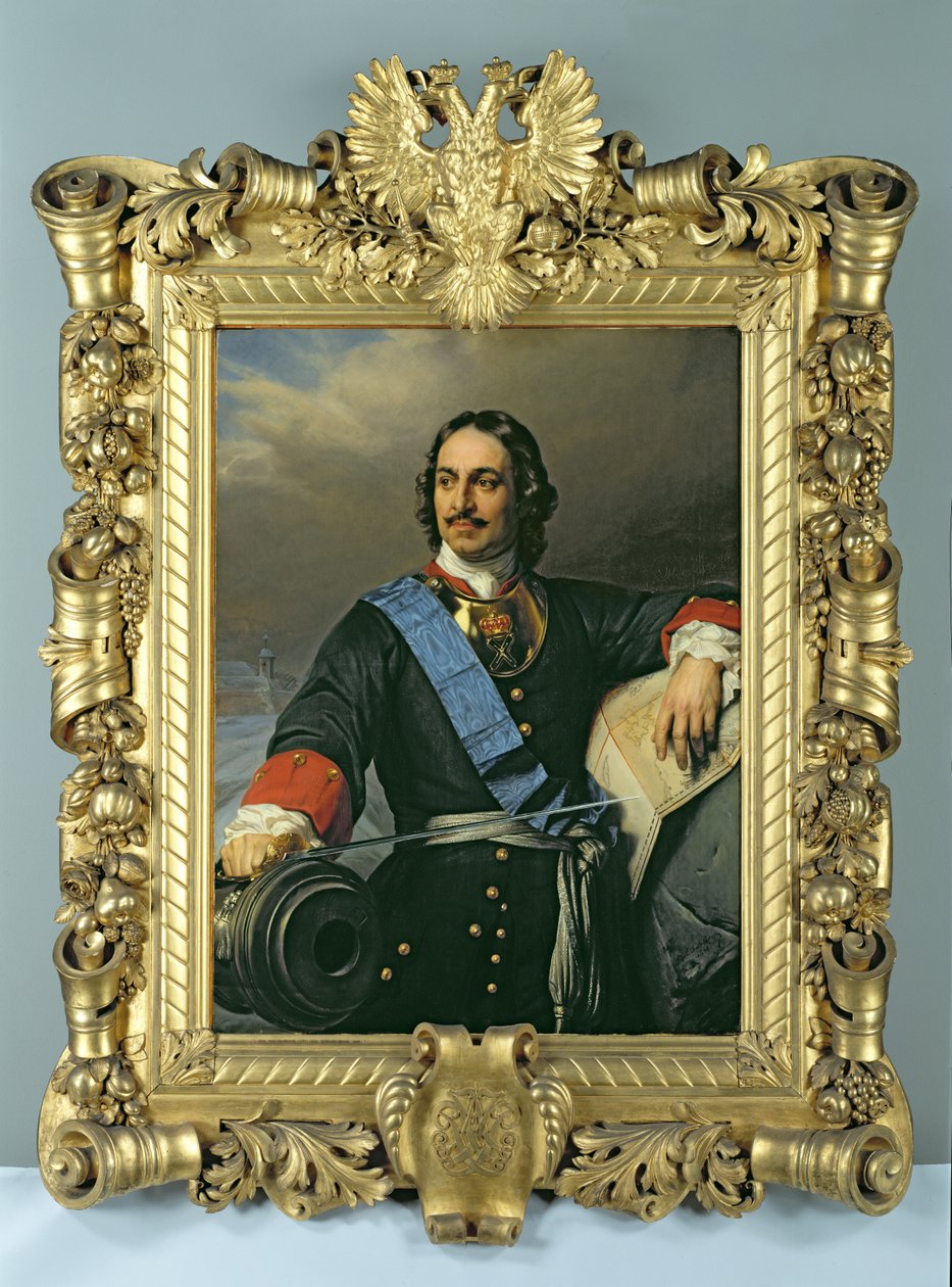 Peter I den Store (1672-1725) 1838 (se også 144529) af Hippolyte Delaroche