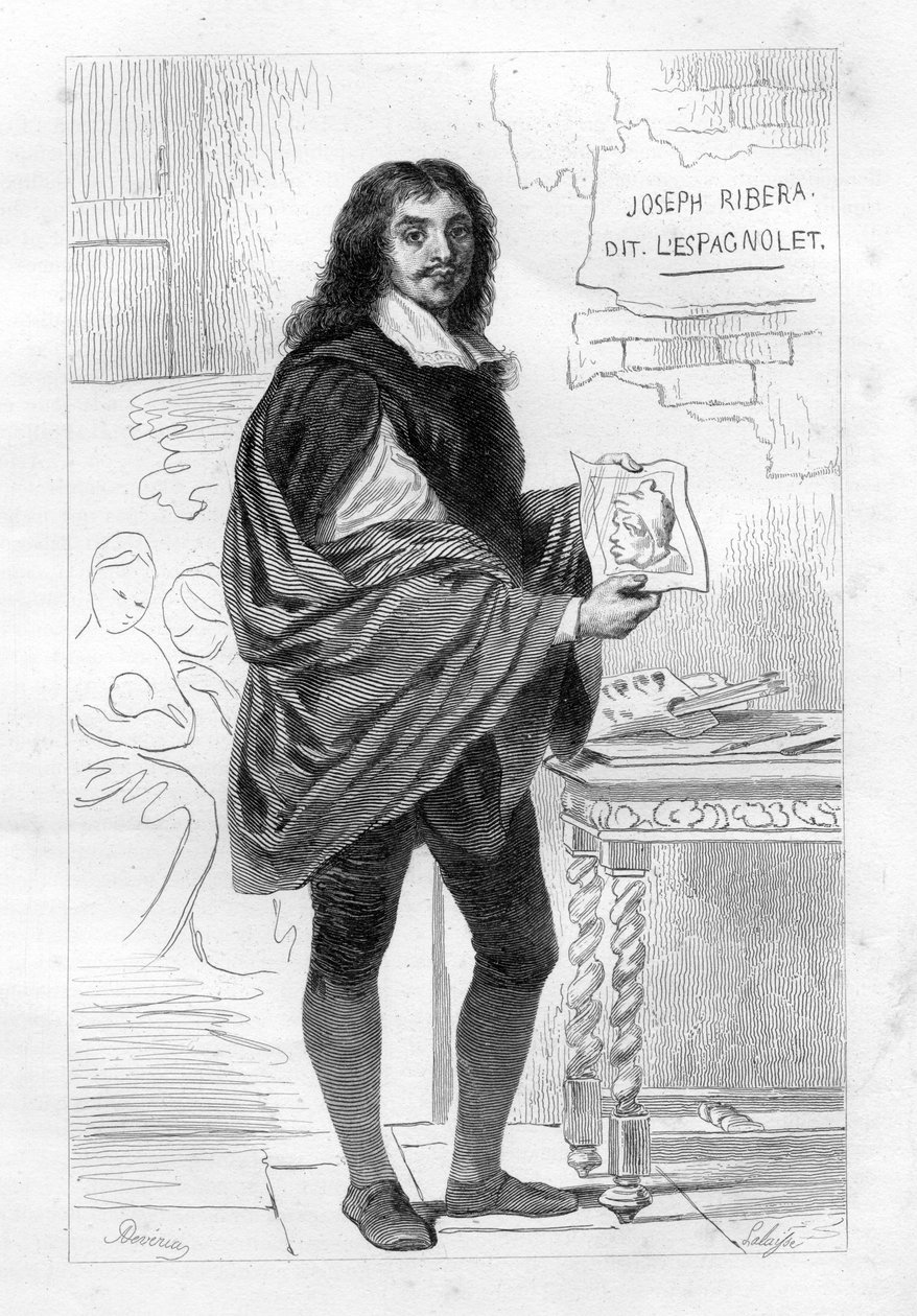 José de Ribera af Hippolyte Lalaise Devéria