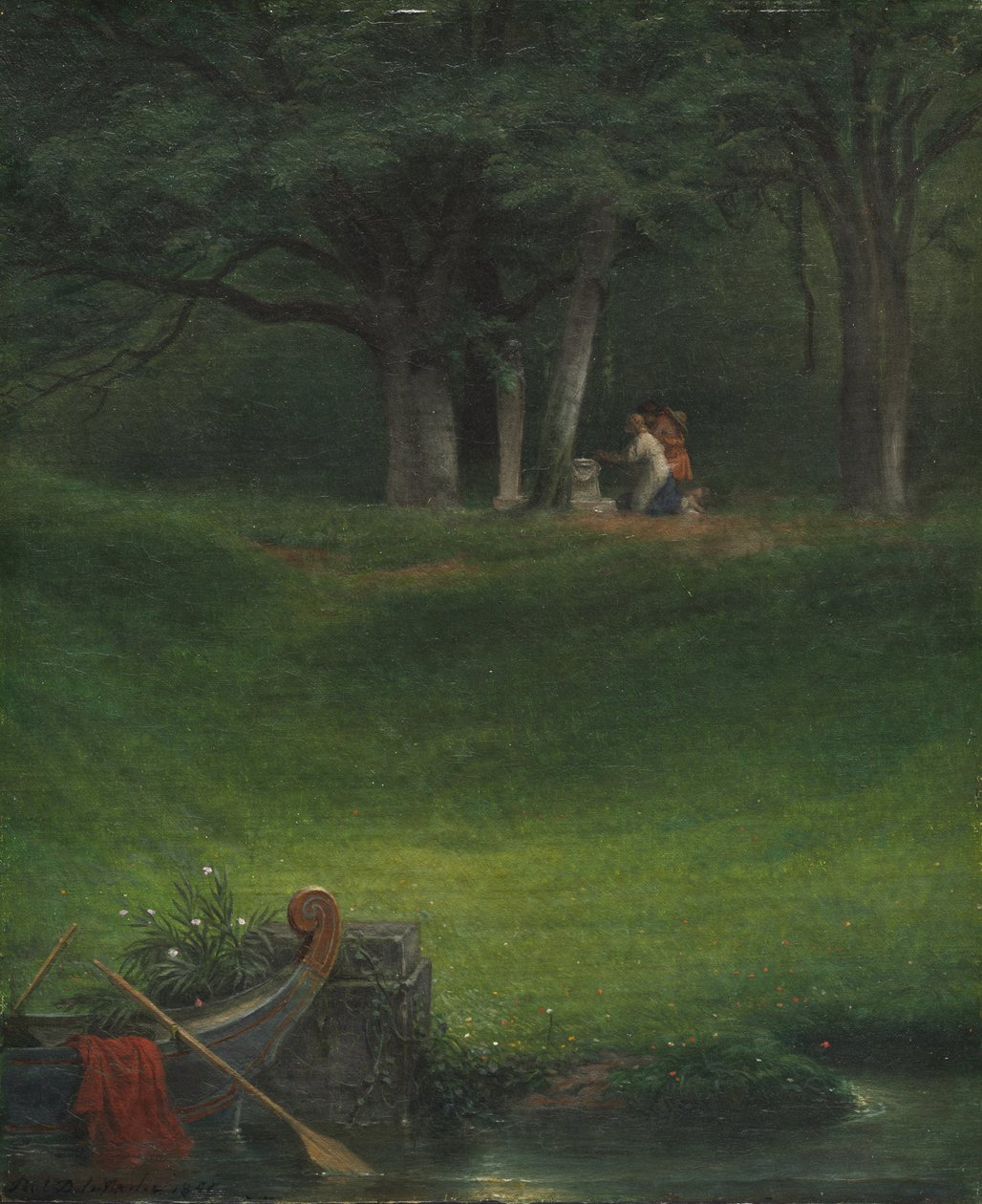Offer til guden Pan af Hippolyte (1797 1856) Delaroche