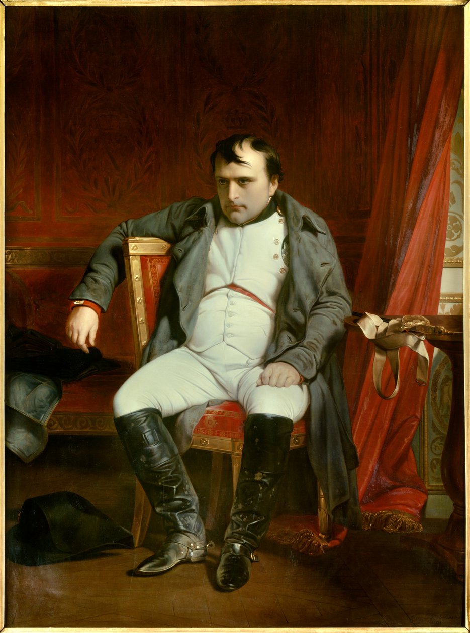 Portræt af Napoleon I i Fontainebleau den 31/03/1814 (1840 olie på lærred) af Paul Delaroche