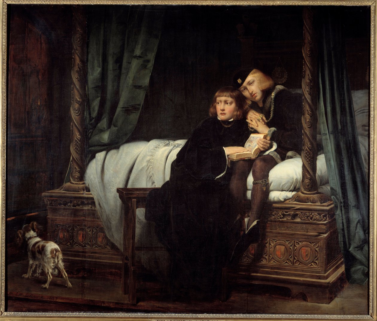 Edvards børn (1483). Portræt af børnene til Edward IV af England (1442-1483): Edward V (1470-1483), King Minor af England og Richard Duke of York (eller Richard af Shrewsbury af Paul Delaroche