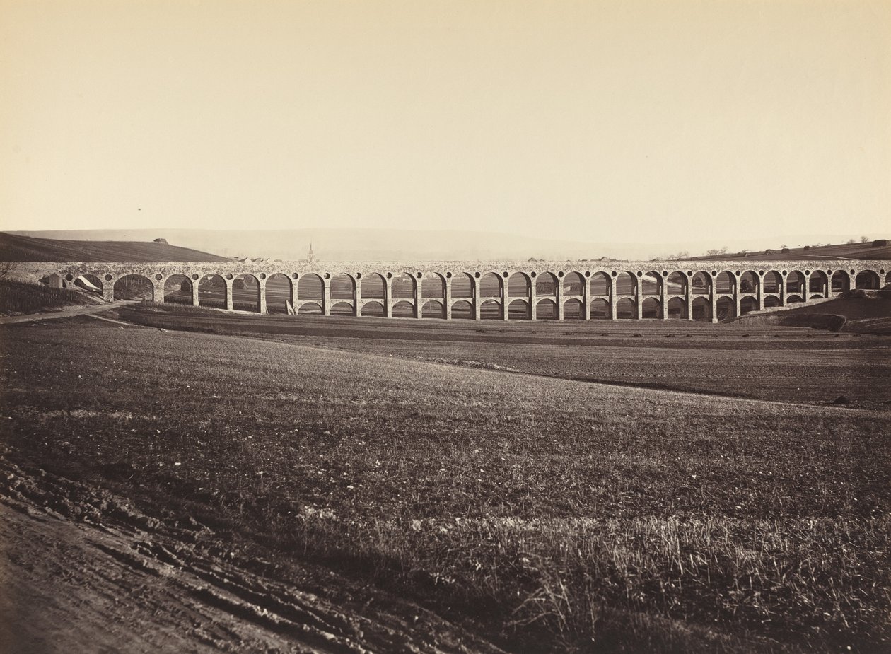 Arcades de pont sur Vanne (Arcades, Broen over Vanne) af Hippolyte Auguste Collard