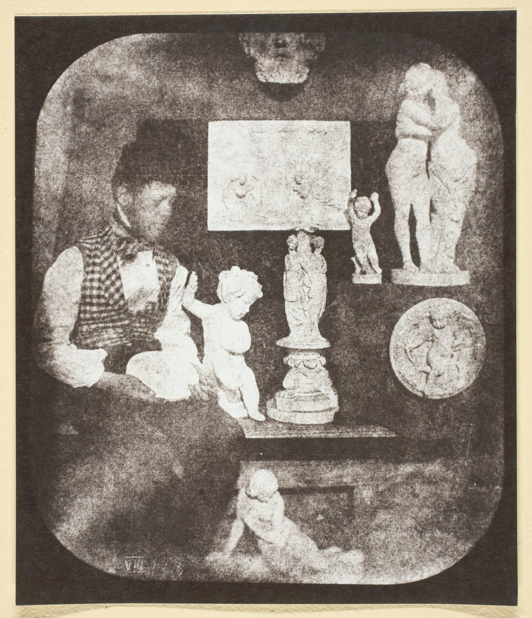 Bayard et ses Statuettes af Hippolyte Bayard