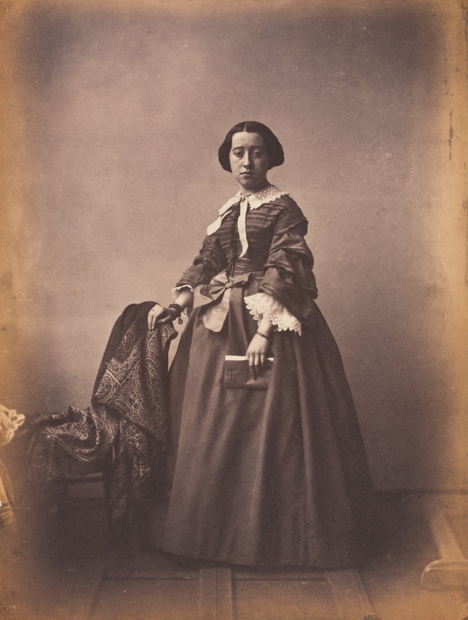 Georgina, morte à 20 ans (Georgina, død som 20-årig),ca. 1852 (foto) af Hippolyte Bayard