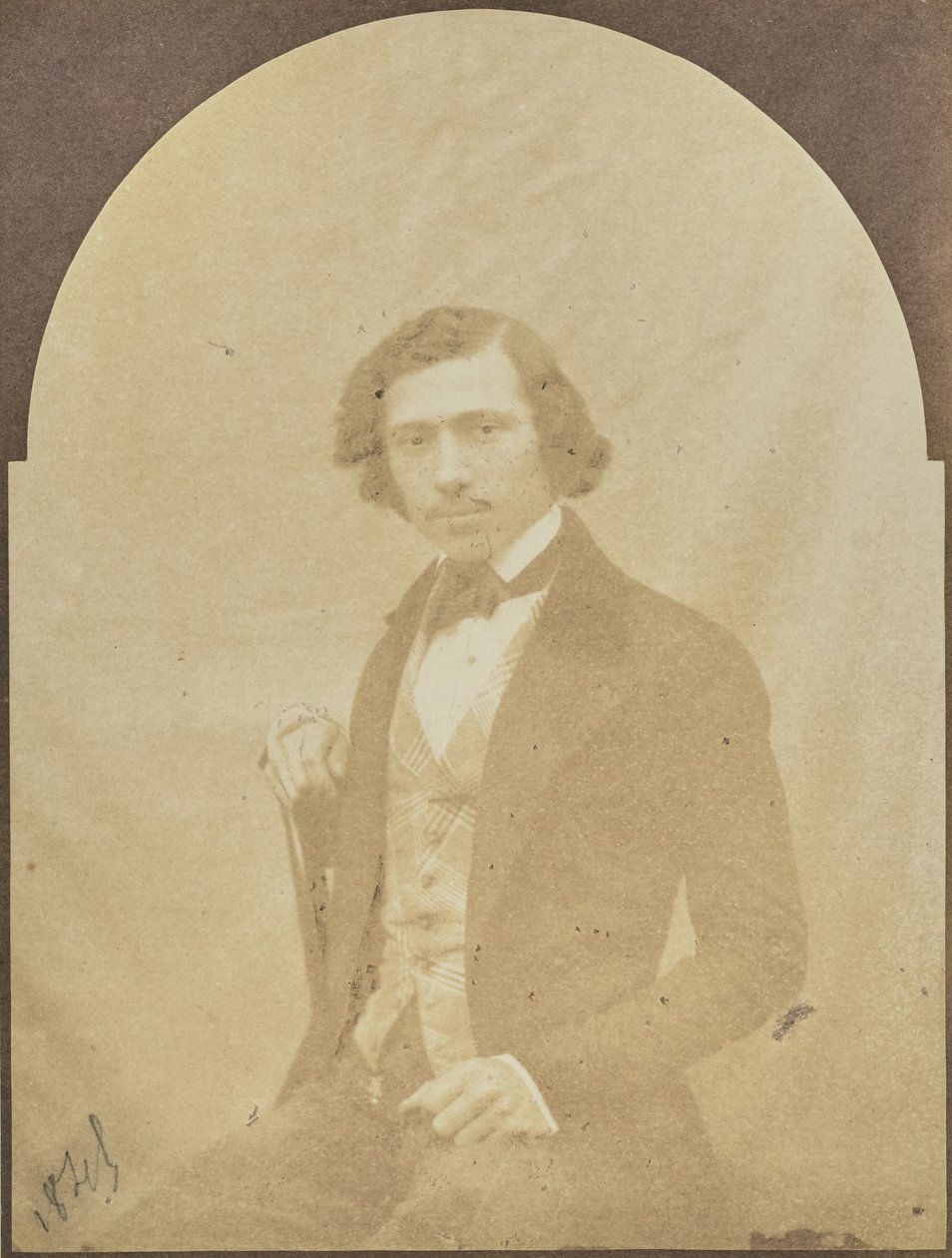 [Portræt af en siddende mand[. af Hippolyte Bayard