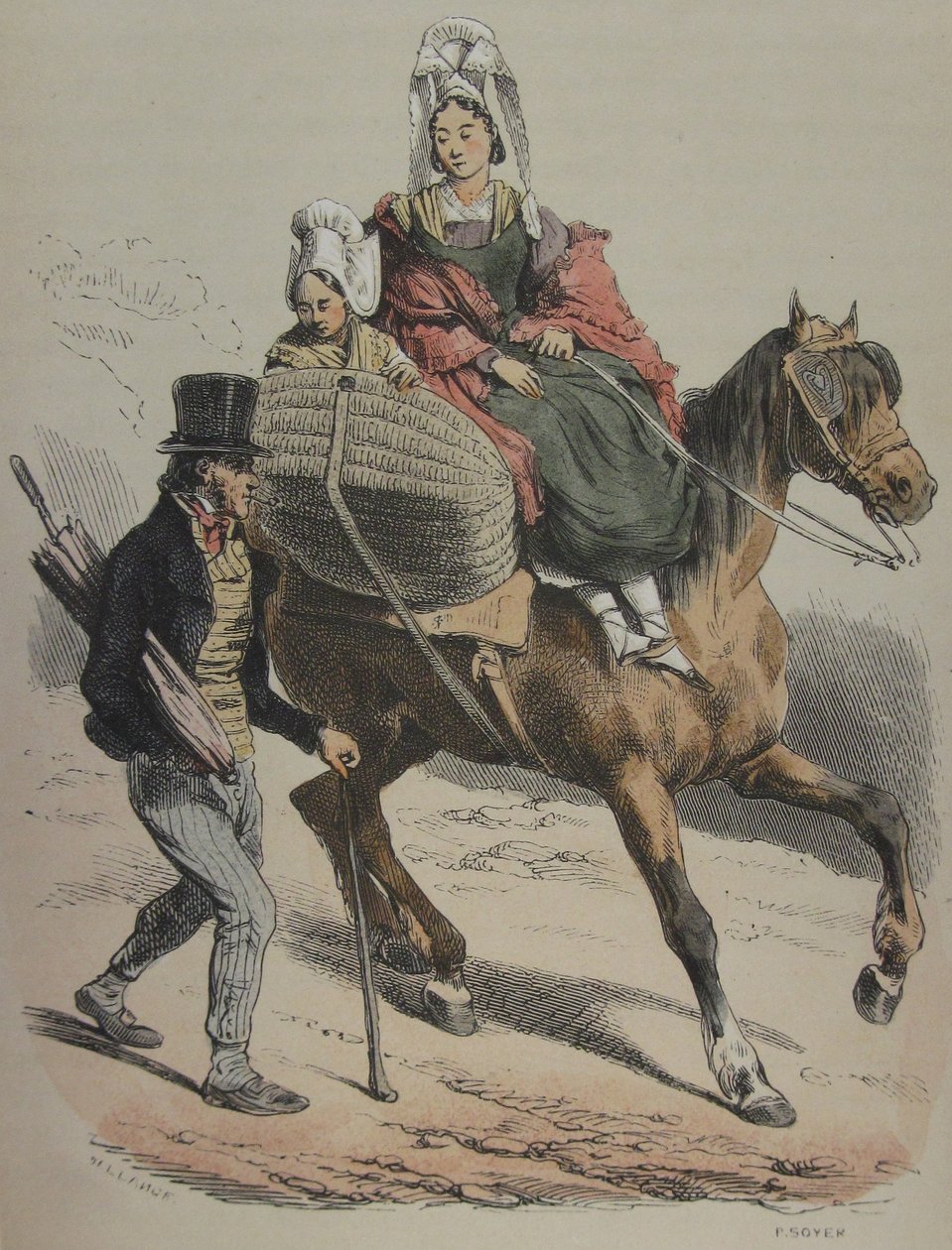 Normandiet Jules Janin illustration 161 af Hippolyte Bellange