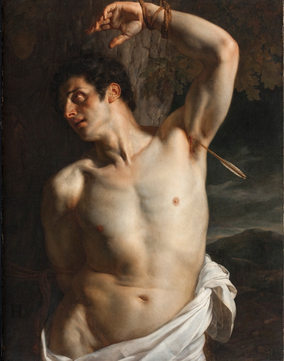 Sankt Sebastian af Hippolyte Delaroche