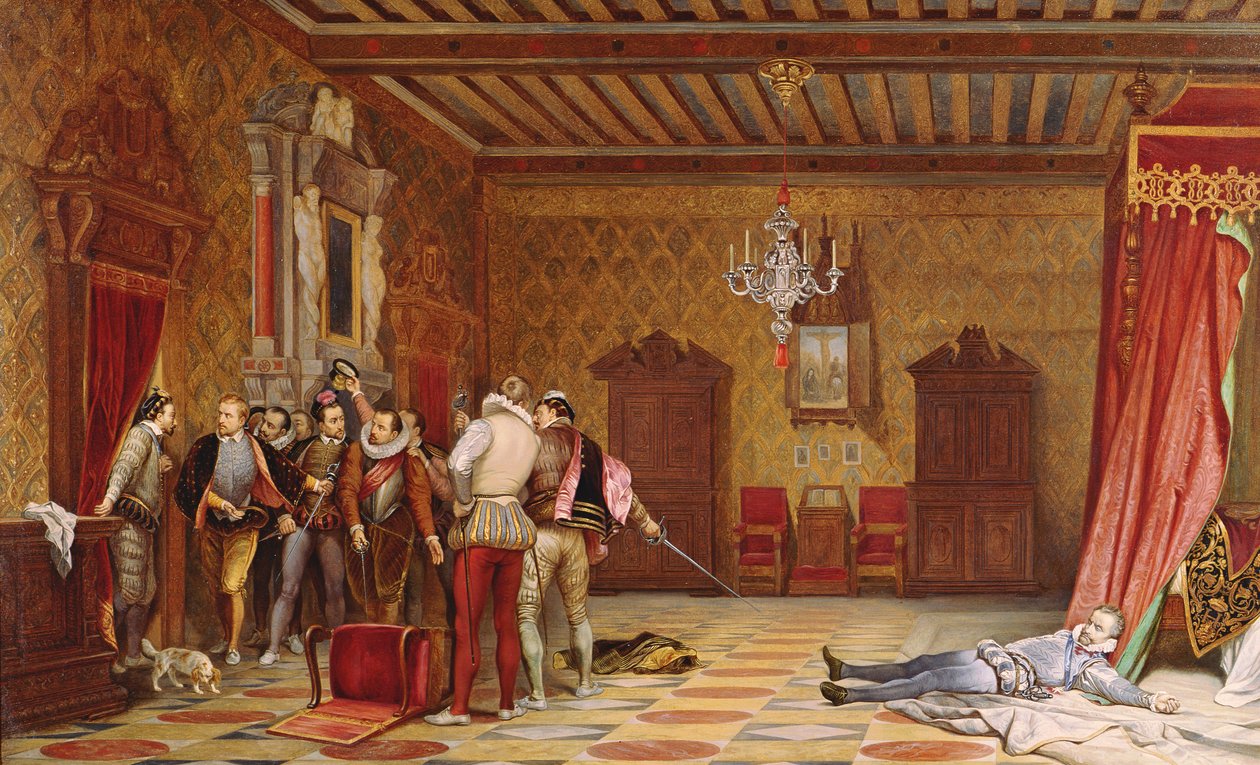 Mordet på Henri de Lorraine (1549-88) duc de Guise, 1834 af Hippolyte Delaroche