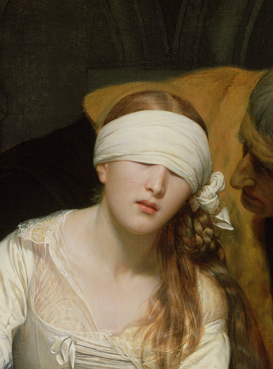 Henrettelsen af Lady Jane Grey, 1833 (detalje af 72630) af Hippolyte Delaroche