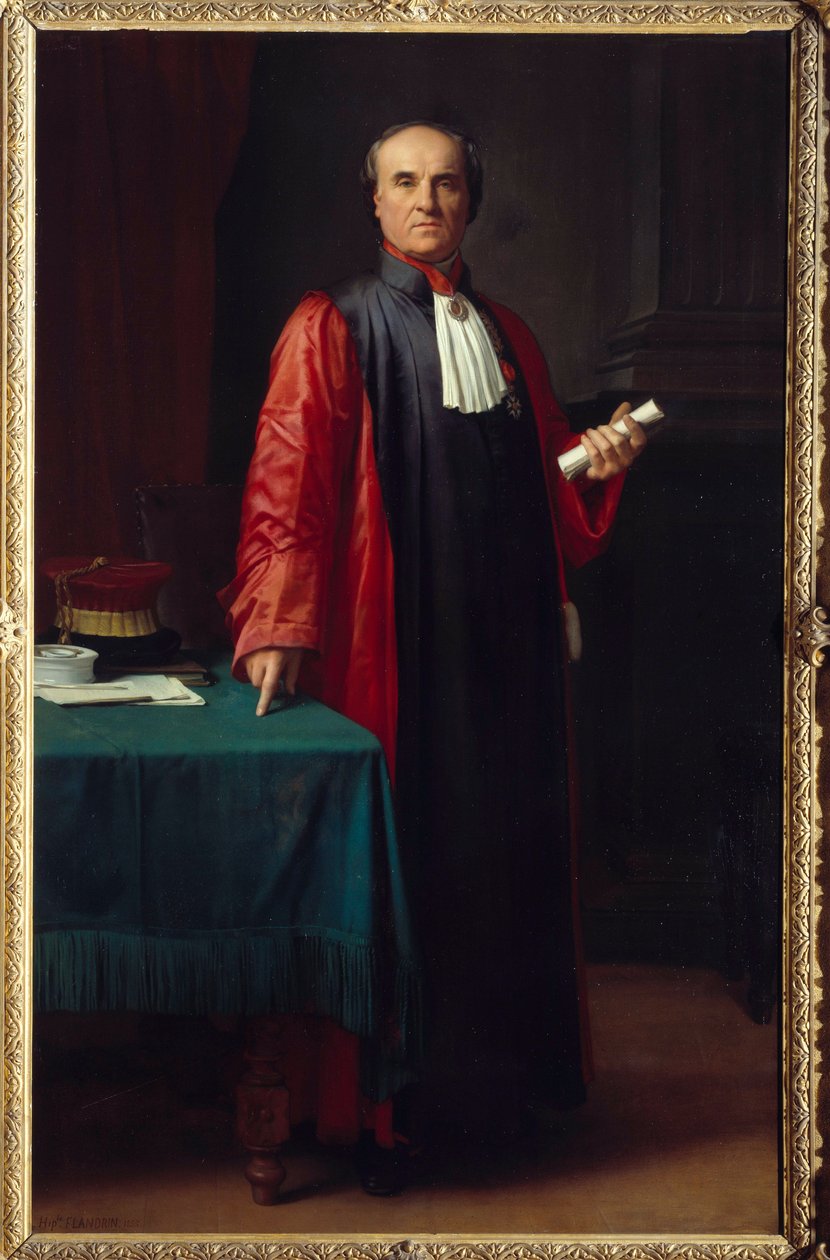 Portræt af doktor Rostan (1790-1866) Maleri af Hippolyte Flandrin (1809-1864) 1800-tallet Aix en Provence, Musee Granet af Hippolyte Flandrin