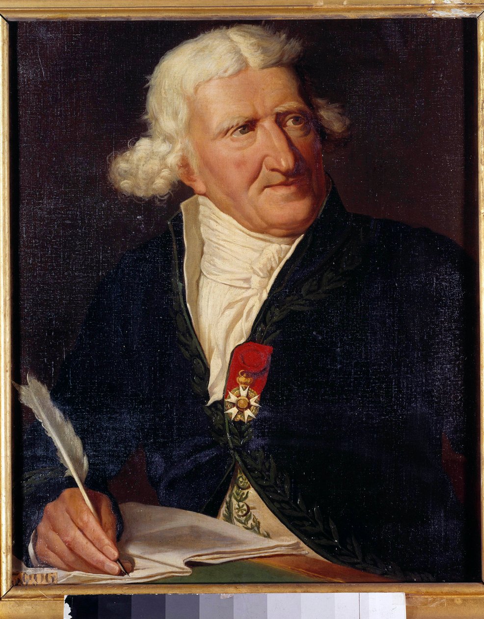 Portræt af Antoine Augustin Parmentier (1737-1813), fransk militærfarmaceut og agronom Maleri af Hippolyte-Isodore DupuisColson (1820-1862) 1857. Dim. 0,65x0,54 m. af Hippolyte Isidore Dupuis Colson