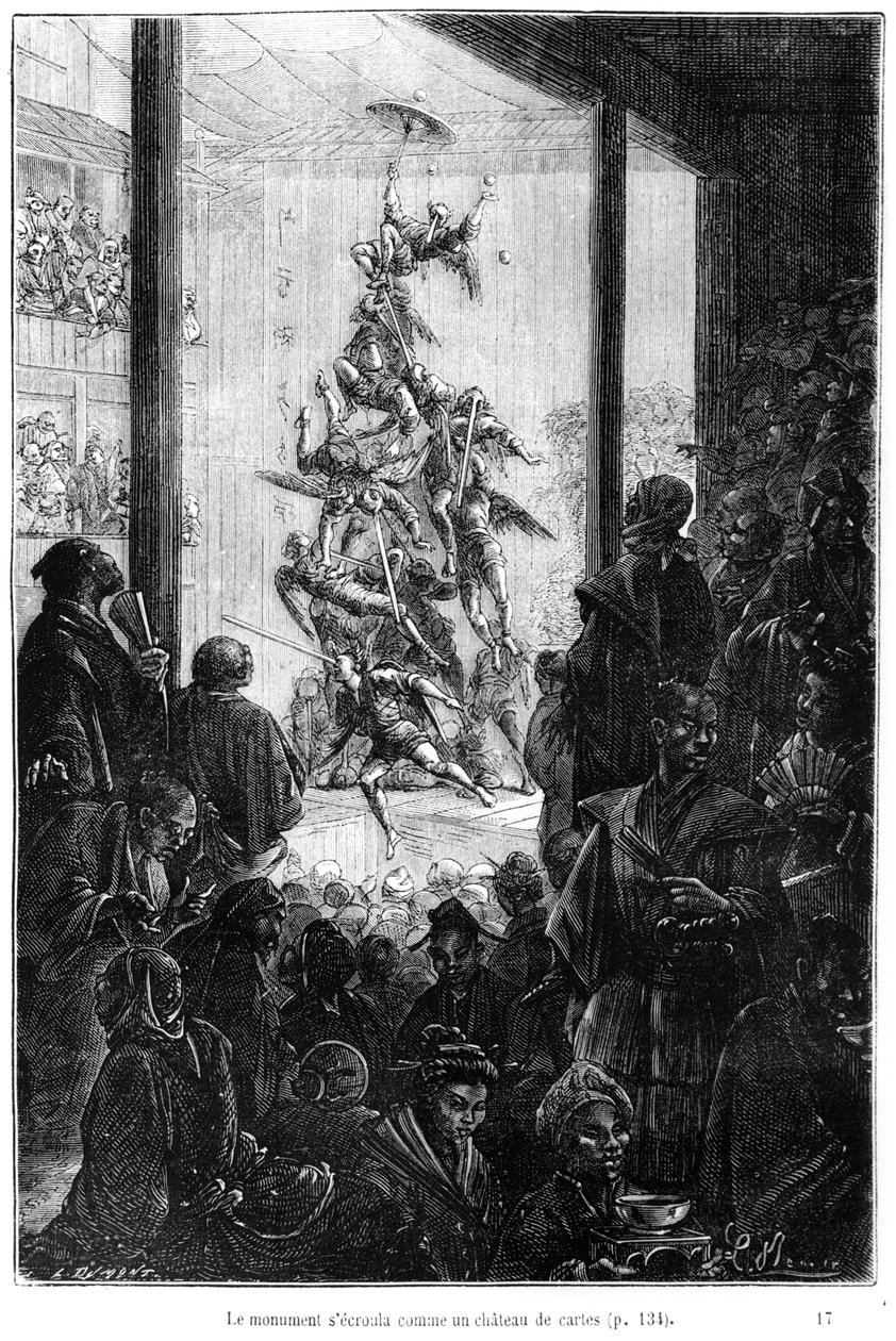 A Fair in China, illustration fra 