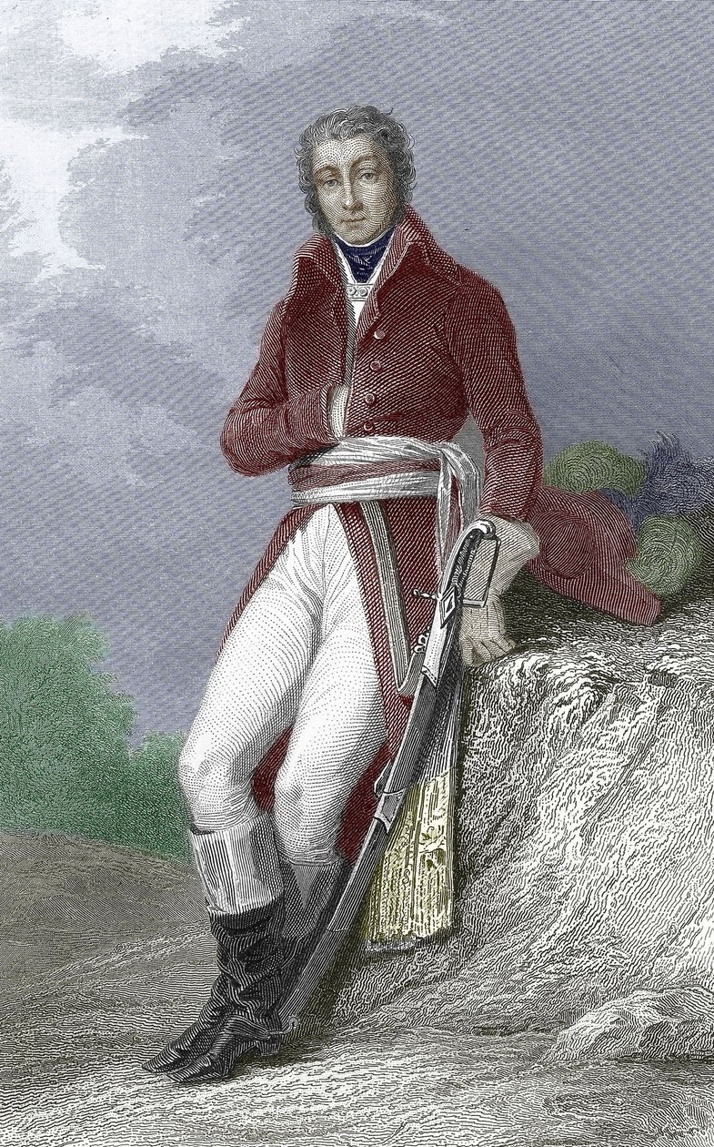 Jean Victor Moreau, fransk general af Hippolyte Louis (after) Pauquet