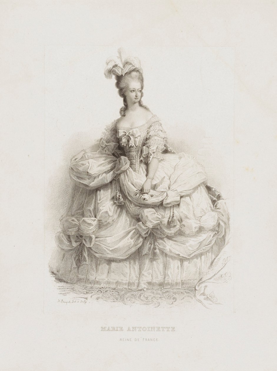 Marie Antoinette af Hippolyte Louis Emile Pauquet