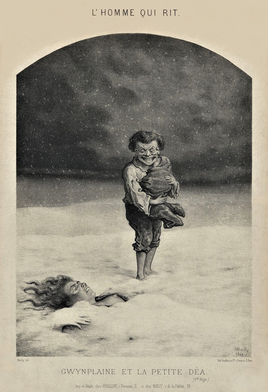 Manden der griner - Gwynplaine og Little Dea af Hippolyte Mailly