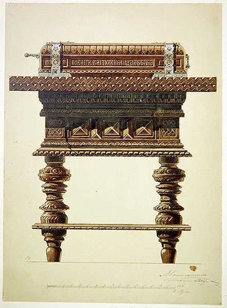Design til et albumfod af Hippolyte Monighetti