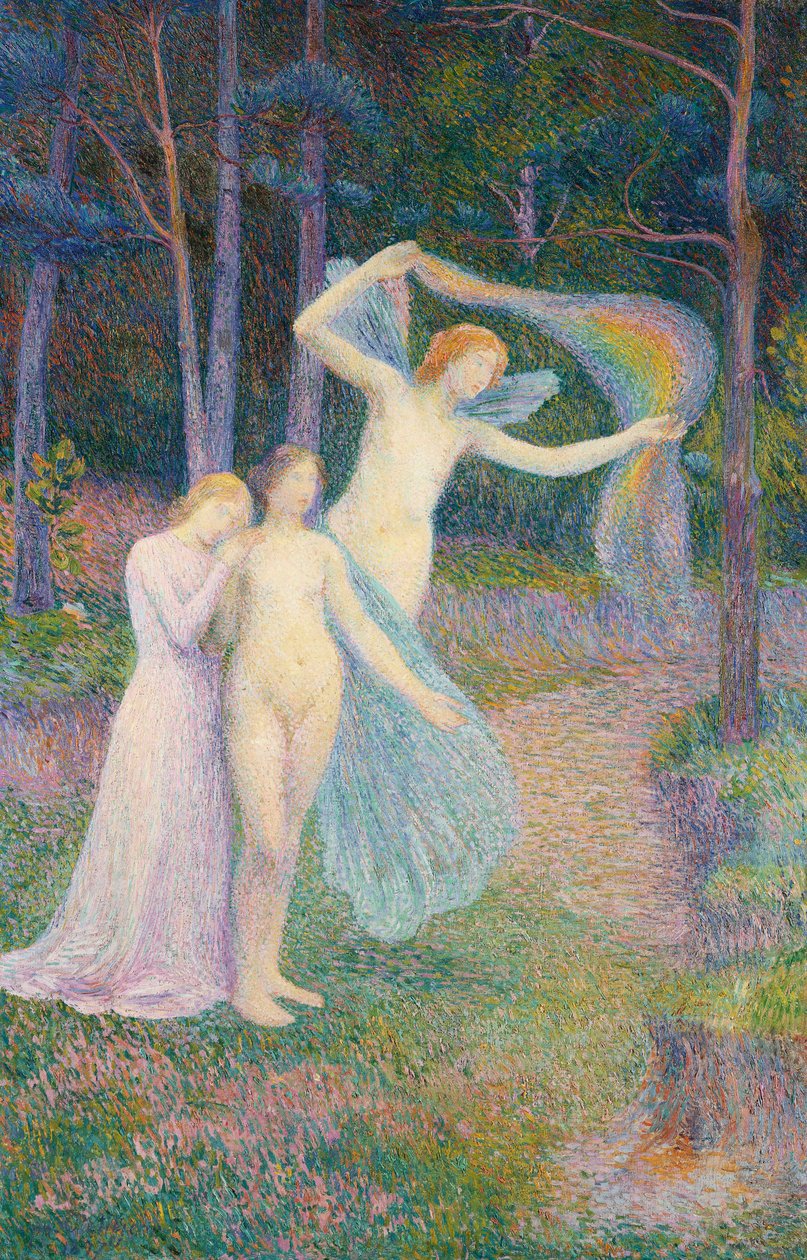 Kvinder blandt træerne, 1897 af Hippolyte Petitjean