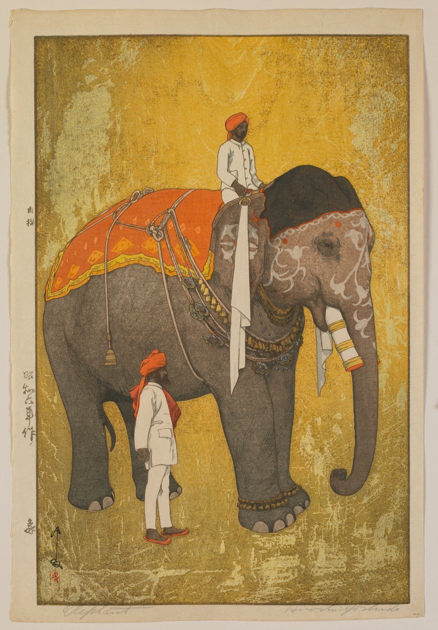 Elefant, Showa-æra af Hiroshi Yoshida